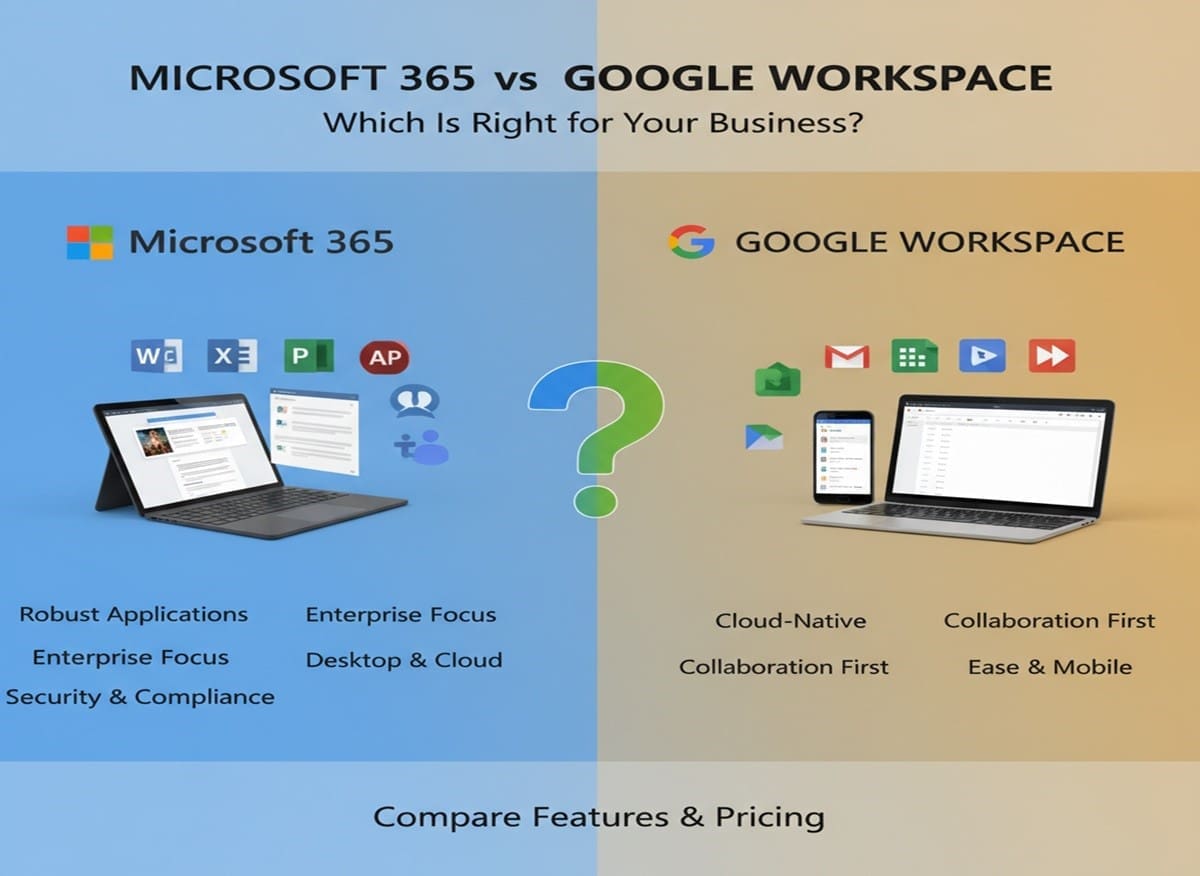 Microsoft 365 vs Google Workspace: Which Is Right for You?